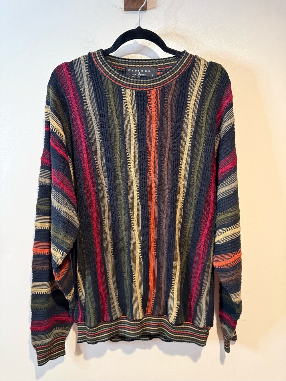 Vintage Protege Collection 1980s Multicolor Knit Pullover Sweater L